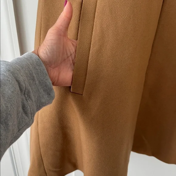 Zara Manteco Camel Cape Size S - Picture 8 of 14